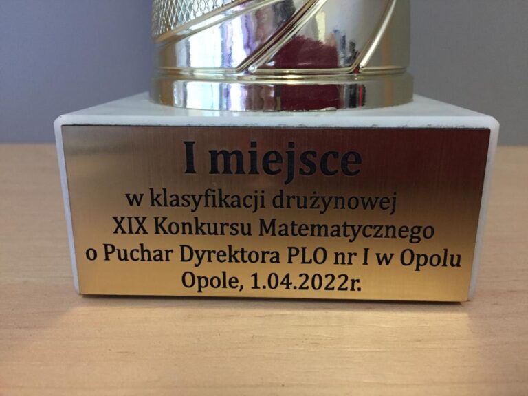 Wyniki XIX Konkursu Matematycznego o Puchar Dyrektora